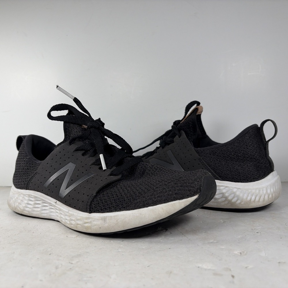 Size 8.5 New Balance Fresh Foam Sport V1 Black & White Sneakers